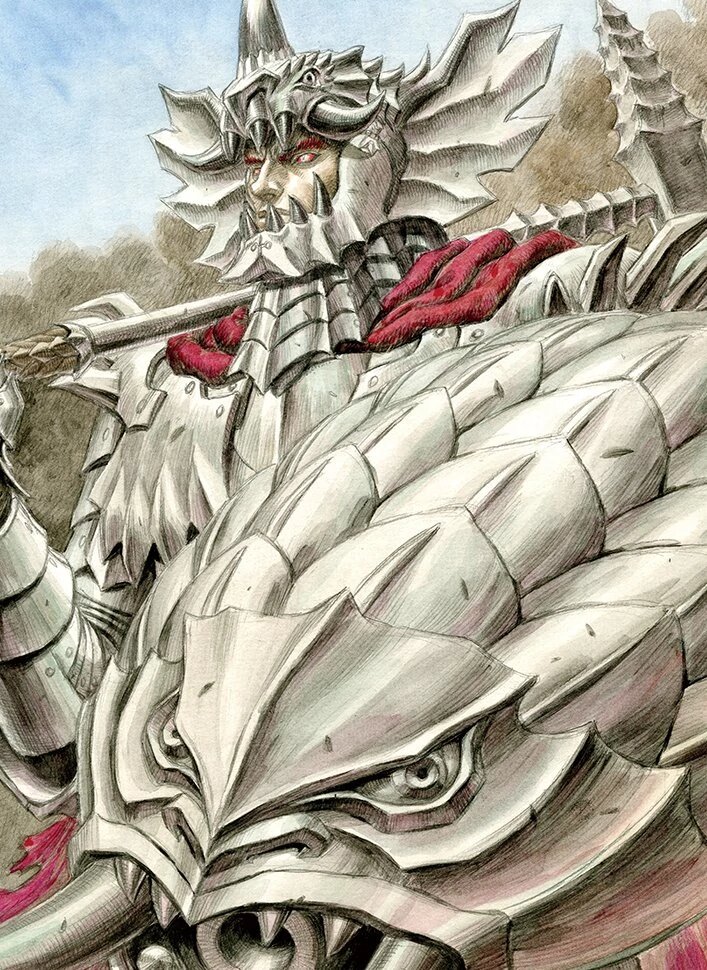 Ilustración Berserk: El Caballero del Dragón de Fuego